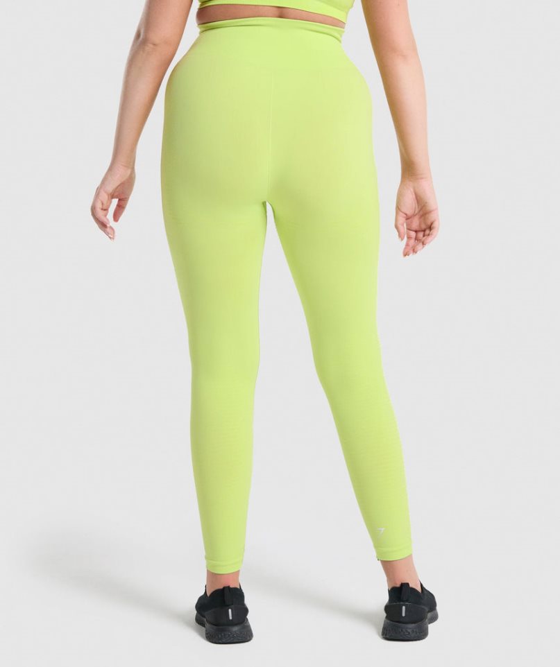 Women's Gymshark Vital Seamless 2.0 Leggings Yellow | NZ 6UFIJO